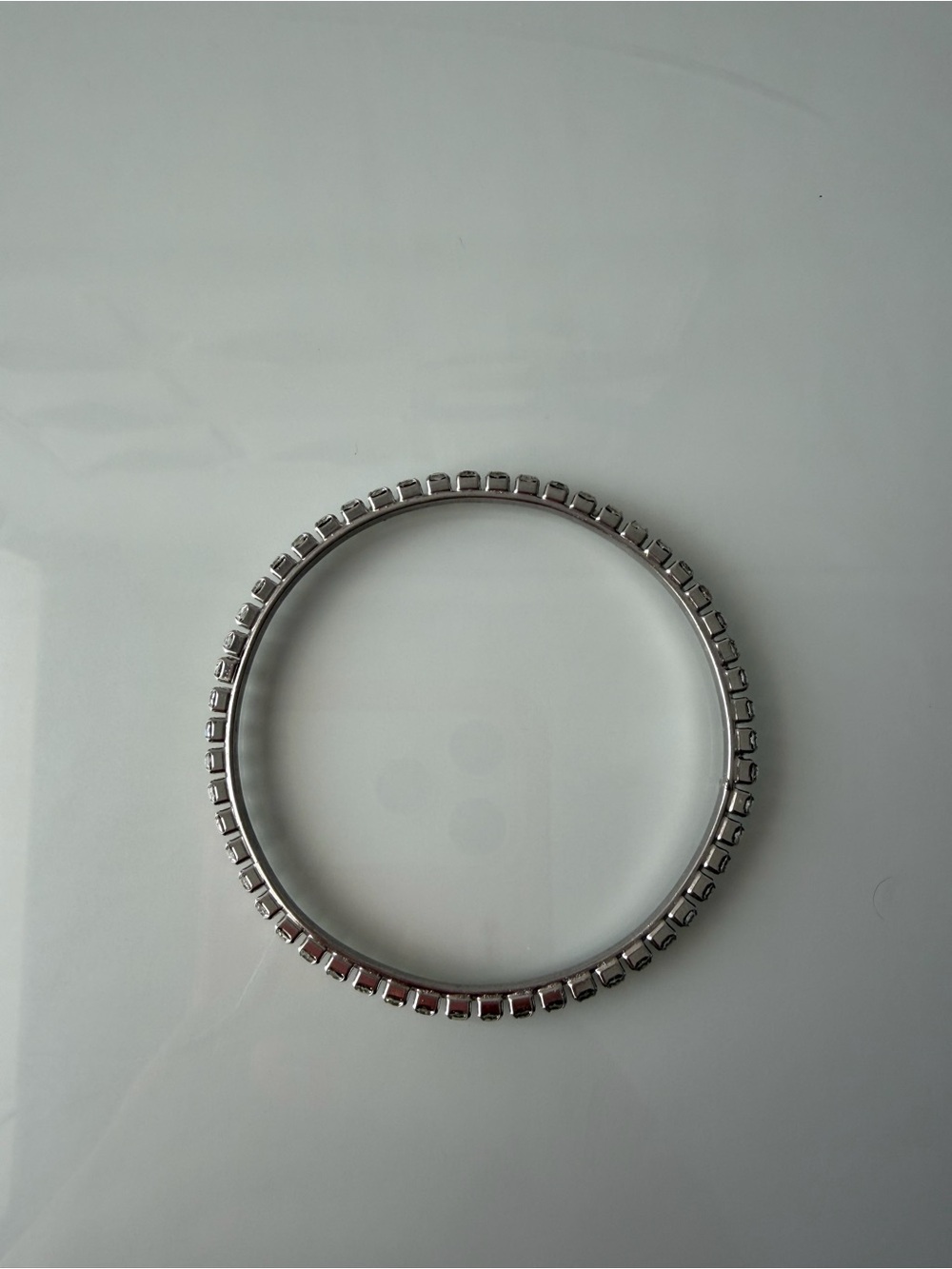 Classic Silver-Tone Bangle Bracelet - Women Jewelry